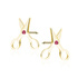 Ruby \ 14K Yellow gold (e-coating)