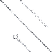 Silver (925) anklet diamond cut anchor chain