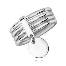 Silver (925), big highly polished ring