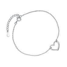 Silver (925) bracelet - heart