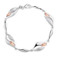 Silver (925) bracelet light topaz zirconia