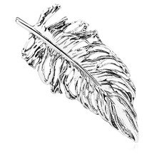 Silver (925) brooch feather