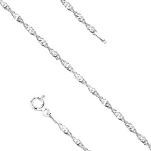 Silver (925) chain singapur bracelet Ø 030