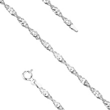 Silver (925) chain singapur bracelet Ø 040