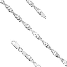 Silver (925) chain singapur bracelet Ø 050