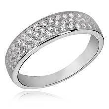 Silver (925) classic ring with zirconia