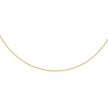 Silver (925) diamond cut anchor chain Ø 030 gold-plated