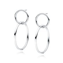 Silver (925) earrings - circles