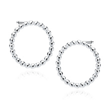 Silver (925) earrings - circles of balls