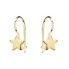 Silver (925) earrings stars gold-plated