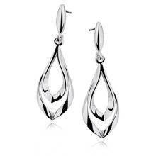 Silver (925) elegant earrings high polished