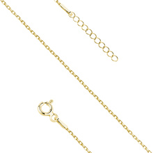 Silver (925) gold-plated bracelet diamond cut anchor