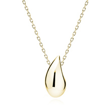 Silver (925) gold-plated drop necklace