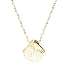 Silver (925) gold-plated necklace - seashell