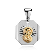 Silver (925) gold-plated pendant Virgin Mary Madonna