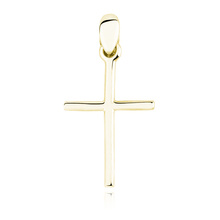 Silver (925) gold-plated pendant cross