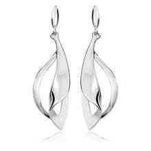 Silver (925) long earrings