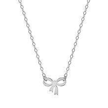 Silver (925) necklace with bow