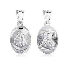 Silver (925) pendant - Jesus Christ / Scapular Mary