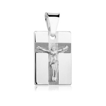 Silver (925) pendant Jesus on cross