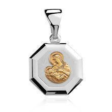 Silver (925) pendant - Saint Mary gold-plated