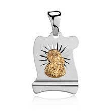 Silver (925) pendant Virgin Mary / Black Madonna gold-plated
