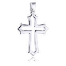 Silver (925) pendant cross - highly polished