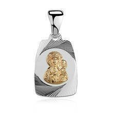 Silver (925) pendant gold-plated Virgin Mary / Black Madonna