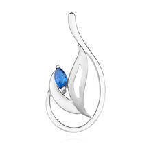 Silver (925) pendant with sapphire zirconia