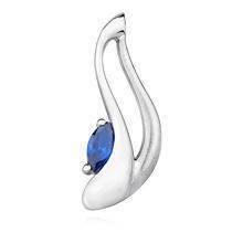 Silver (925) pendant with sapphire zirconia