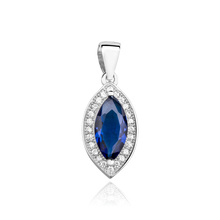 Silver (925) pendant with sapphire zirconia