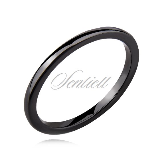 Black ceramic ring 2mm