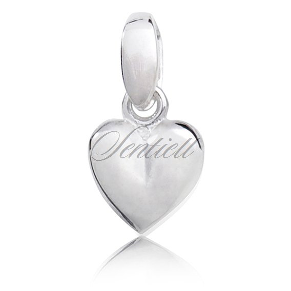 Silver (925) Pendant heart convex