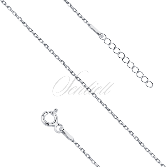 Silver (925) anklet diamond cut anchor chain