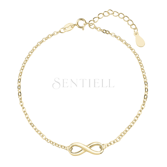 Silver (925) bracelet with gold-plated Infinity