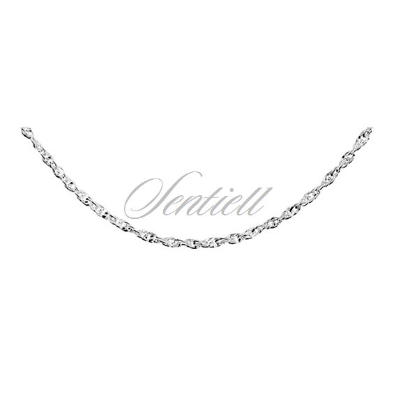 Silver (925) chain necklace Singapur diamond cut chain Ø 050