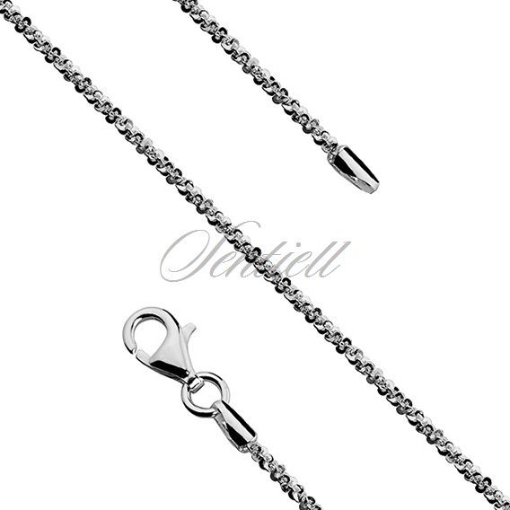 Silver (925) chain necklace rock Ø 030