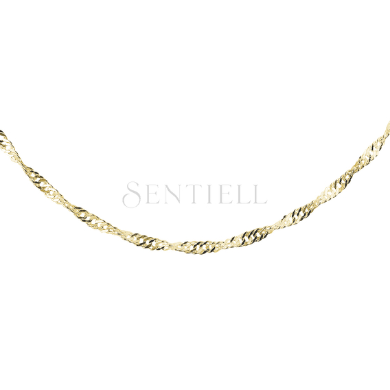 Silver (925) chain singapur Ø 030 - gold plated