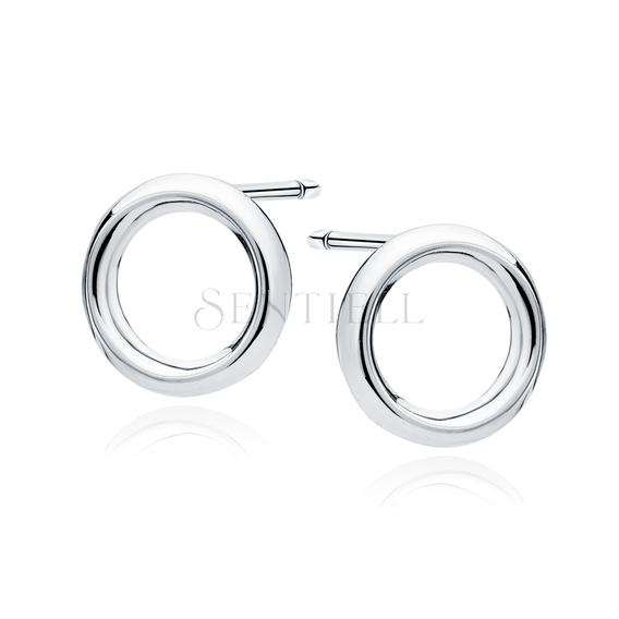 Silver (925) delicate earrings - circles