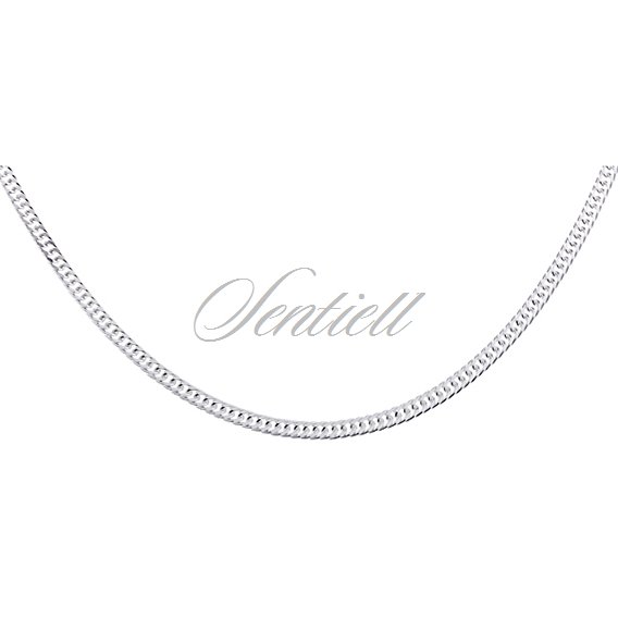 Silver (925) diamond-cut chain - double curb Ø 040