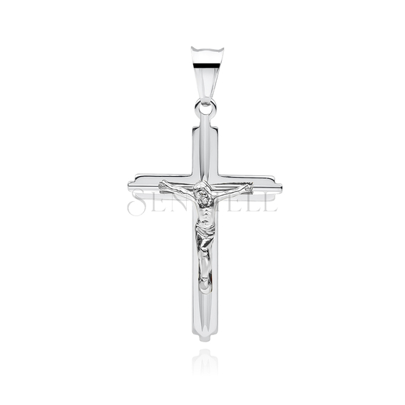 Silver (925) diamond cut pendant cross