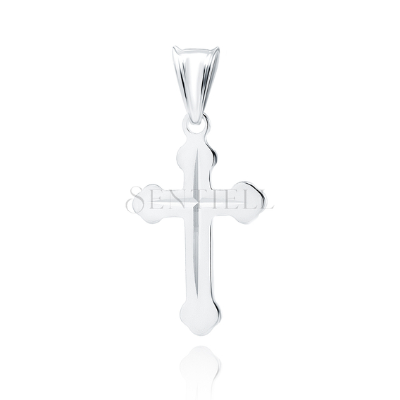 Silver (925) diamond cut pendant cross