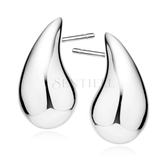 Silver (925) drop-shaped earrings - 25mm