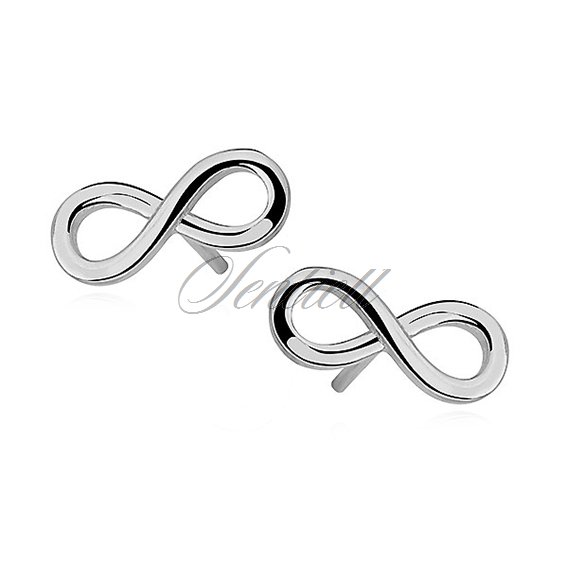 Silver (925) earrings Infinity