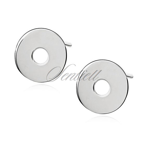 Silver (925) earrings celebrity, circles