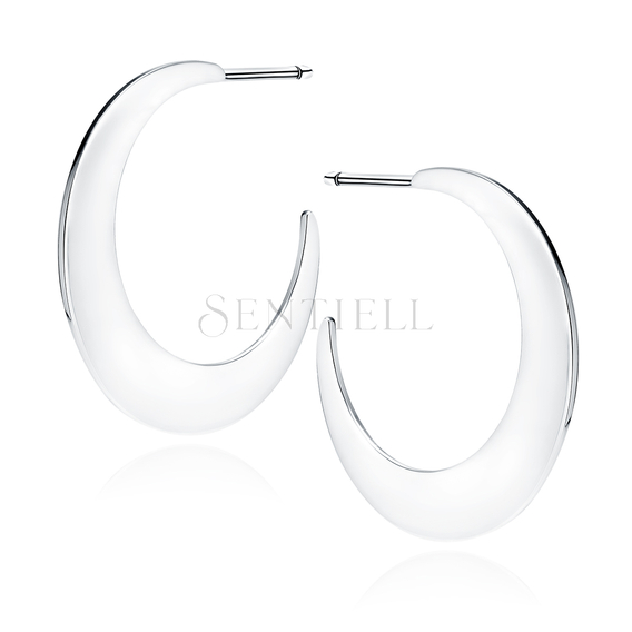 Silver (925) earrings - crescents