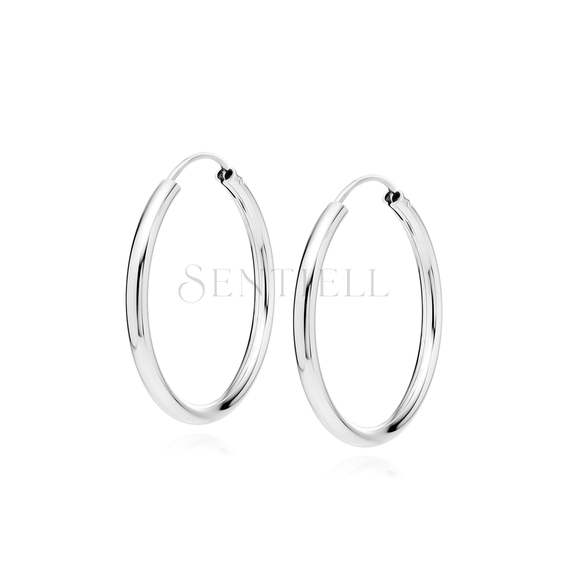 Silver (925) earrings hoop