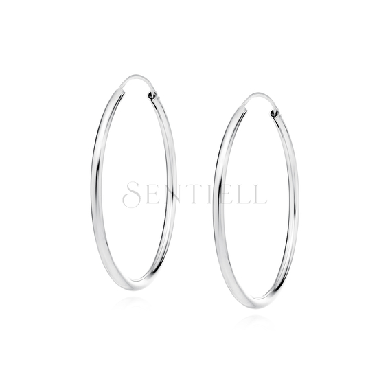 Silver (925) earrings hoop