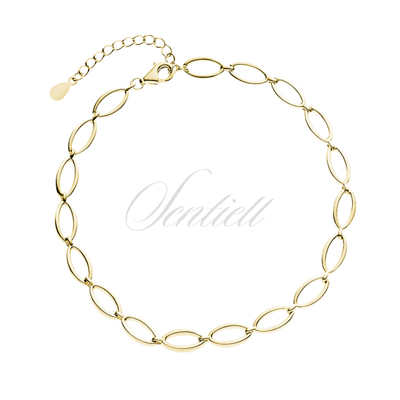 Silver (925) fashionable gold-plated bracelet