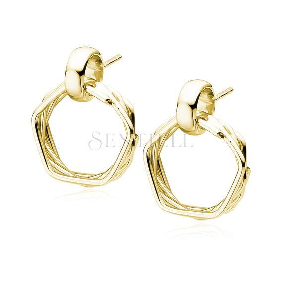 Silver (925) gold- plated earrings 